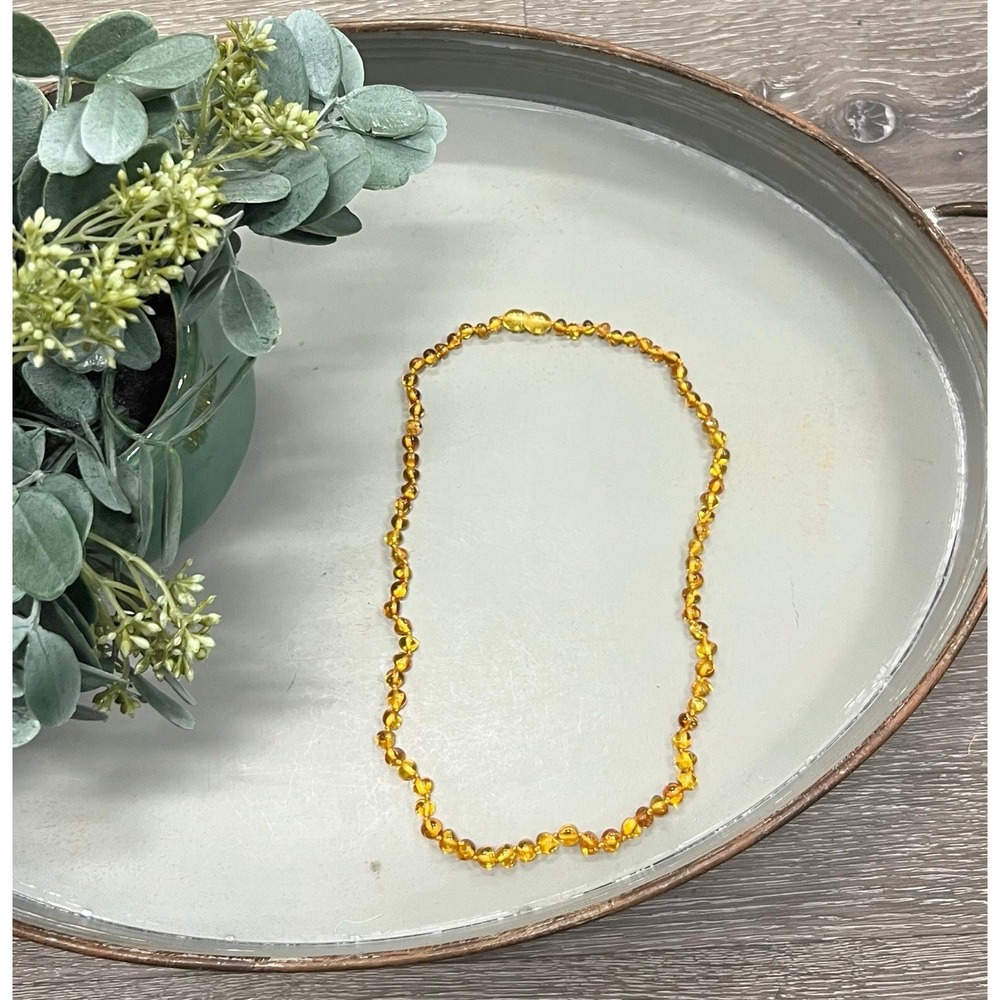18"‎ Honey Amber Necklace NEW in Package